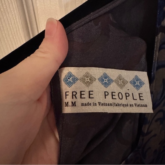 Free People Burnout Velvet Long Sleeve Bodycon Mini Dress - Picture 12 of 14